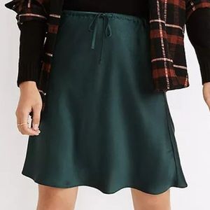 Madewell never worn with tags drawstring mini skirt